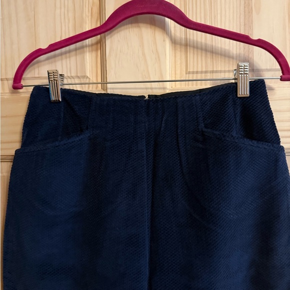 Dark Navy Women's Capris - Casual Pull-On Pants - Picture 2 of 5